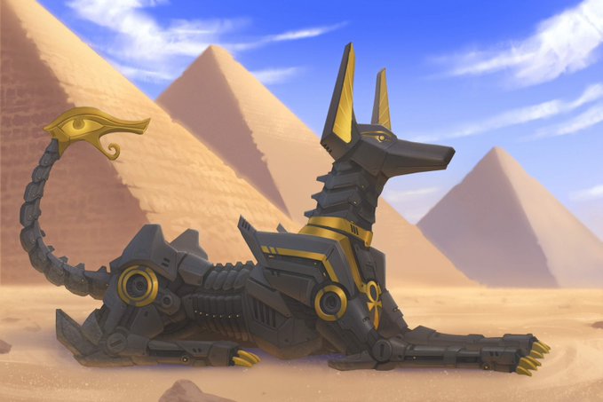 𓋹 Тσкι 𓋹 - A girl is hardly a pilot without her mech 🫀 Anubis Model A800815 design by: @Zhjake https://t.co/J3akGz4SBO