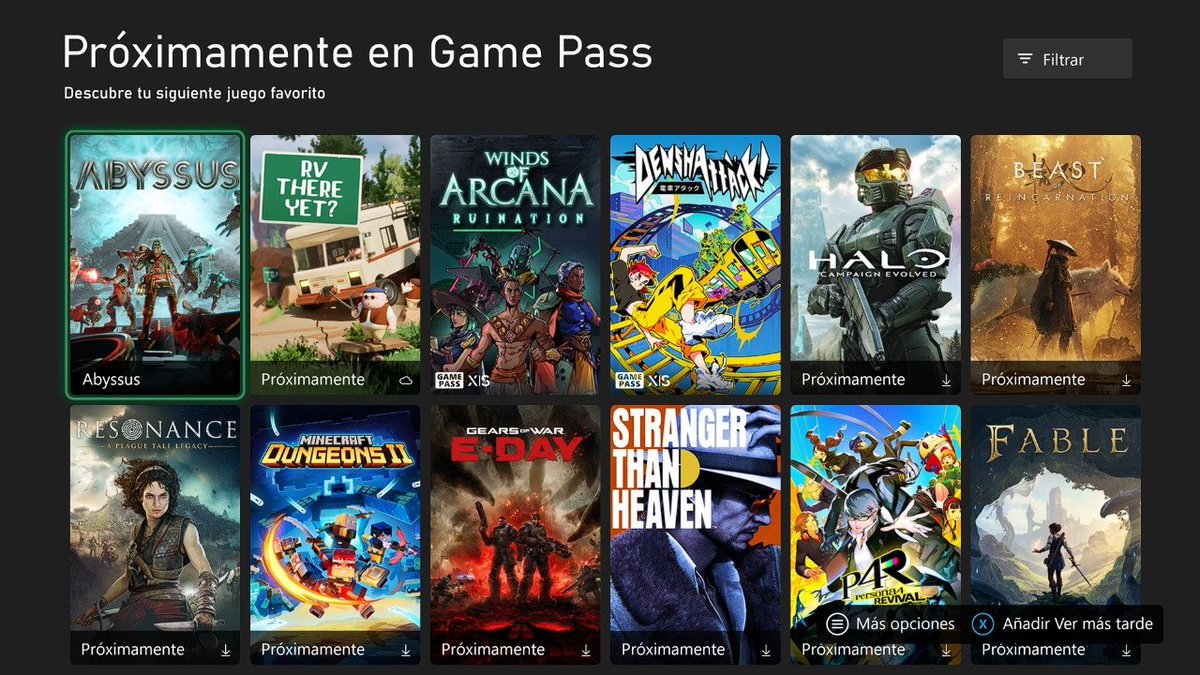 xbox_media's tweet photo. Si #XBOX #GamePass es el mejor servicio de suscripción gaming, se dice y no pasa nada. Próximamente...👇 https://t.co/ziRf32Id12