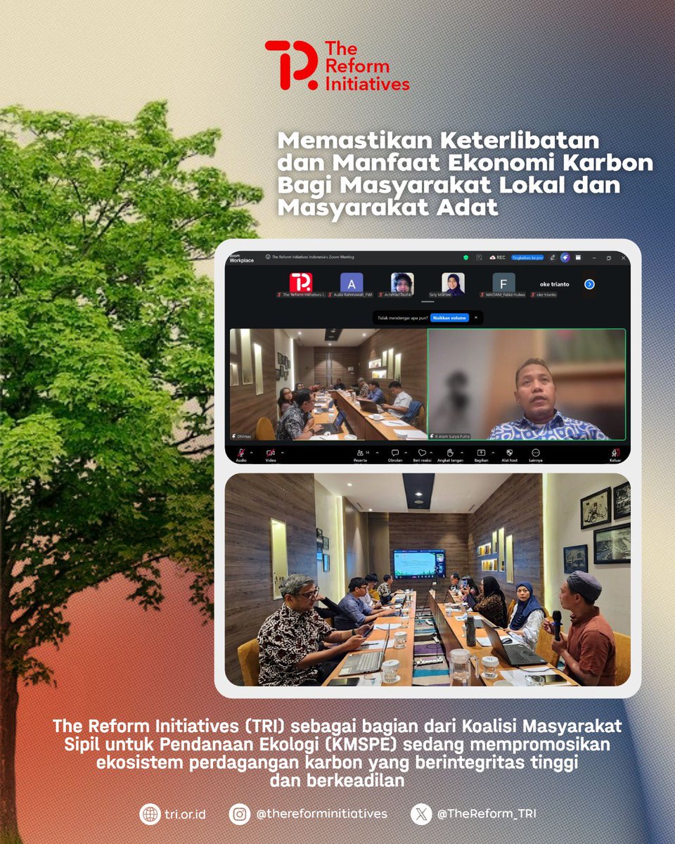 TheReform_TRI's tweet photo. Peluang baru bagi masyarakat pemegang persetujuan perhutanan sosial! Peraturan Menteri Kehutanan No 6 Tahun 2026 membuka jalan untuk menjadi pelaksana proyek imbal jasa karbon.@thereforminitiatives dan KMS-PE siap memfasilitasi dengan panduan praktis untuk memastikan kolaborasi https://t.co/pmuyGNILIO