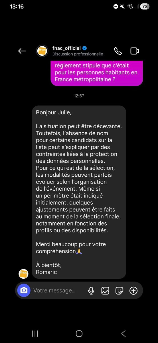 tinychandesu's tweet photo. @zxsqux_d @Fnac La fnac a répondu ça à ma pote https://t.co/ZWa8NXajUv