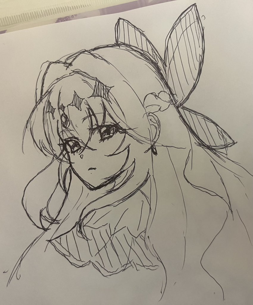 _Shay_sab's tweet photo. ボールペンしかなくて一発描き＆汚くてごめん
初描きアルカナ・シャドウちゃん https://t.co/z8EHOZhcVp
