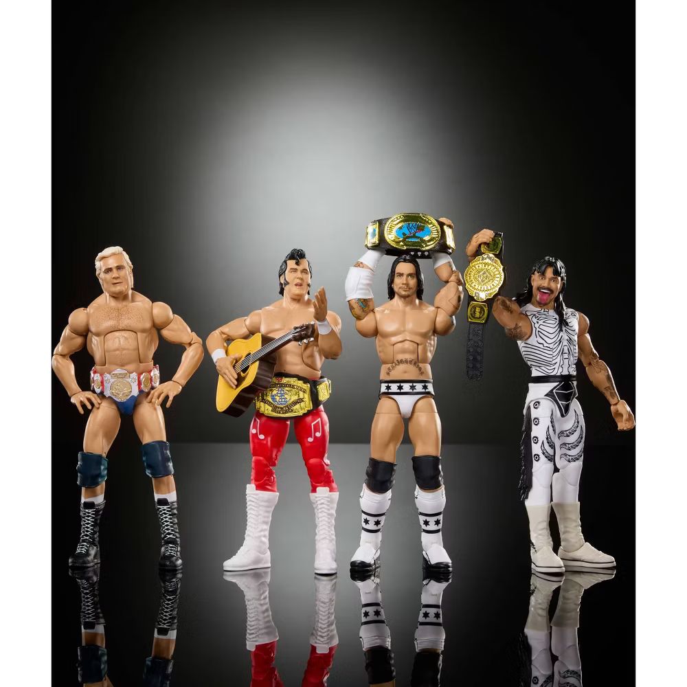 preterniadotcom's tweet photo. Mattel WWE Elite Hall of Champions 4-pack: Pat Patterson, Honky Tonk Man, CM Punk, &amp; Dominik Mysterio is up for preorder at Target ($86.99) - https://t.co/ckasKiWOFn #ad 

Eligible for the Target Circle Deal discount. https://t.co/YqVx3ZE5vf