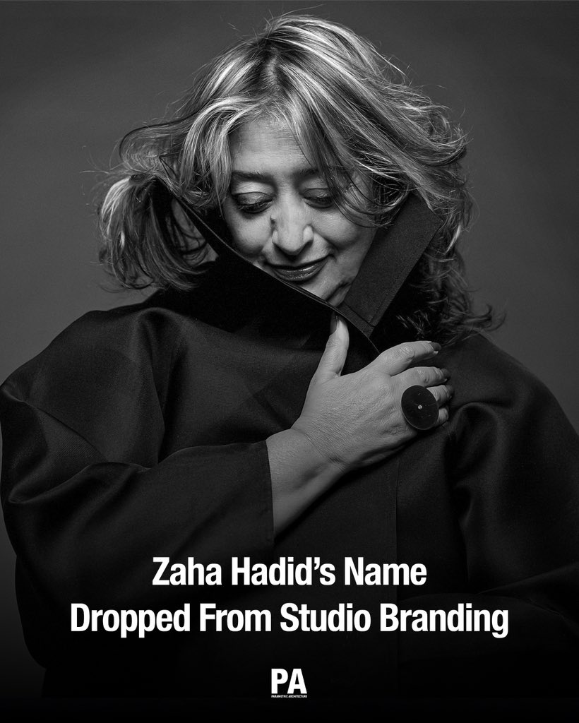 parametricarch's tweet photo. 🖋️A decade after Zaha Hadid’s passing, the studio she founded has officially rebranded from Zaha Hadid Architects to simply ZHA (IG @zha.arch).

Announced by Patrik Schumacher, the change follows the conclusion of a legal dispute over the use of Hadid’s name and marks what the practice describes as a new chapter for the employee-owned firm, which currently has more than 100 projects in development across six continents. 

The move raises a bigger question about legacy in architecture:

Can a studio built around a legendary founder evolve beyond a single name while preserving the vision that made it iconic?

💬 What do you think about the transition from Zaha Hadid Architects to ZHA?

#ParametricArchitecture #ZahaHadid #ZHA #PatrikSchumacher #ArchitectureNews