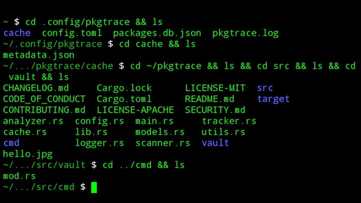 oboobotenefiok's tweet photo. DAY 170/365 OF SCRIBBLING RUST
🦀

Say you have installed and had  your 'pkgtrace' globally available, and you run any command for the first time, this is what happens:

It creates a folder at ~/.config/pkgtrace

Currently, there are four files in this folder 👇🏼

🦀 https://t.co/qNZPAkzWoY