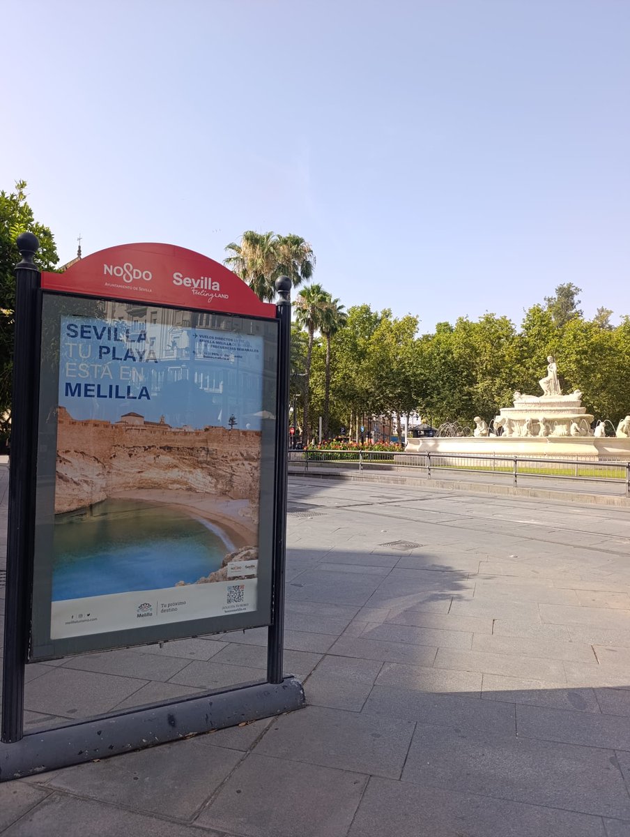 GobiernoMelilla's tweet photo. ‘Sevilla, tu playa está en Melilla’ es la ingeniosa campaña de promoción turística puesta en marcha por el Patronato de Turismo en la capital andaluza en colaboración con su Ayuntamiento. https://t.co/1TCYRejIGD
