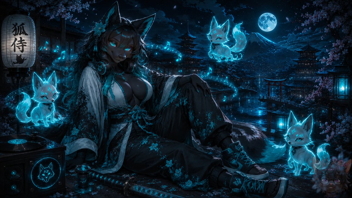 Stypek_AI's tweet photo. 1/2
Been having a lot of fun making these Japanese-inspired wallpapers lately. 
They were created with specific people in mind, and I figured I'd share them :3

Sebas belongs to.. me duh
Maxi belongs to @Maxi_Sinclaire ❤️
Roze belongs to @TrainFan21 💜
Vulpy belongs to @JohnAIWorks 💜

#Furry #AI #OC Sebas