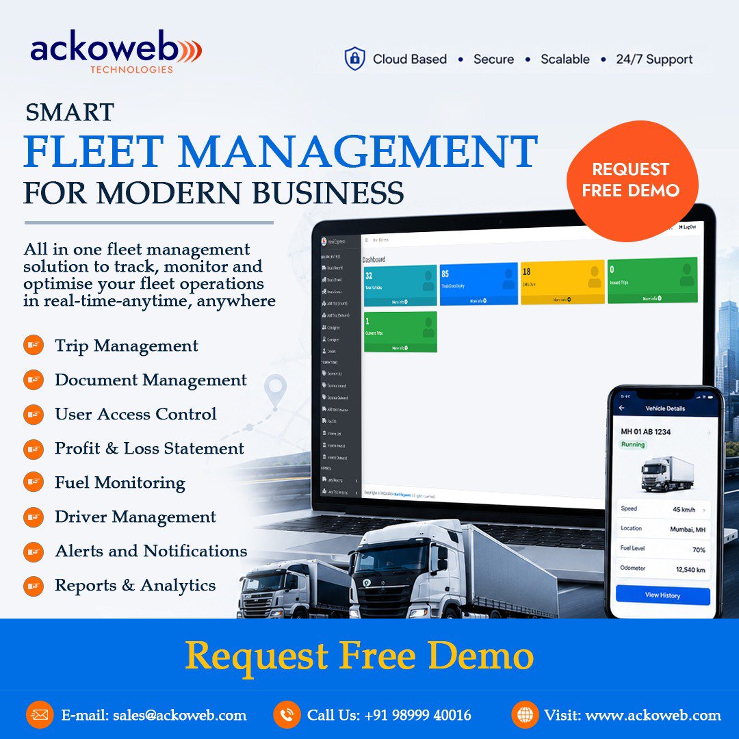 ackowebofficial's tweet photo. Smart Fleet Management System for modern business growth!!
#maturità2026 #كاس_العالم_٢٠٢٦ #ดีน่า #miselecciónazteca #india #trans #Loggerhead https://t.co/oY0ZH6y3gb