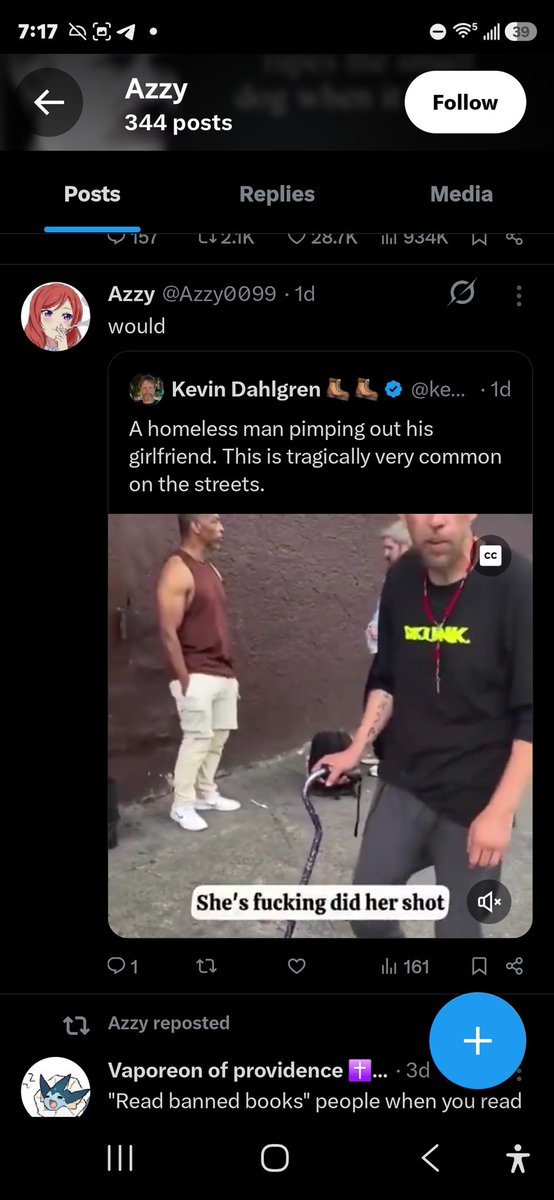 HisObedience's tweet photo. @sw1ssarmyknife @crazybanan91100 All of you are damaged and your profiles show it. The thought of the natural balance between man and woman eats at your souls. You are all sick perverts. https://t.co/i2JjVHcmiY