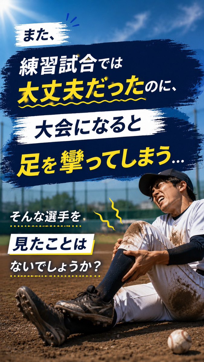 yabe_kazuki's tweet photo. ⚠️夏の大会前最後のチャンスです。

「足を攣って途中交代」させないように
知識をアップデートして対策しましょう！

足の攣りを予防するためには
この時期の"スプリント"がポイントです💨

詳細はこちら👇
https://t.co/iRZwmhuGG2 https://t.co/VumVTQ2yup
