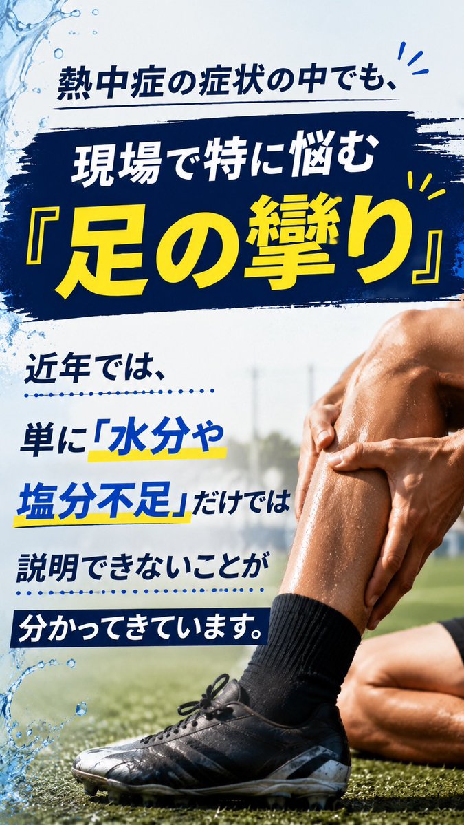 yabe_kazuki's tweet photo. ⚠️夏の大会前最後のチャンスです。

「足を攣って途中交代」させないように
知識をアップデートして対策しましょう！

足の攣りを予防するためには
この時期の"スプリント"がポイントです💨

詳細はこちら👇
https://t.co/iRZwmhuGG2 https://t.co/VumVTQ2yup