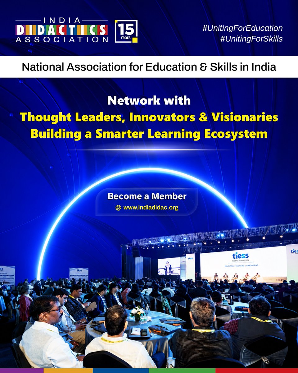 Indiadidac's tweet photo. Join a community of 1000s of educators, innovators & changemakers driving India's education and skills story forward.

For 15 years, IDA has been the platform connecting thought leaders, innovators and visionaries building a smarter learning ecosystem for India.

To Join IDA Click: https://t.co/60Gu0Lbtp4

Connect with us at:

Instagram: https://t.co/FUodT5UKhZ
LinkedIn: https://t.co/mgEn205DJX
X (Twitter): https://t.co/CMjqHCLFeQ
YouTube: https://t.co/TqkW1te72o

#IndiaDidacticsAssociation #JoinIDA #UnitingForEducation #UnitingForSkills #EducationLeadership #SkillsDevelopment #EducationCommunity #FutureOfLearning #CollaborateForImpact #EducationNetwork #CreatingABetterWorld #SmarterLearning
