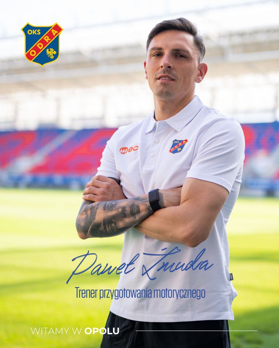 OdraOpolepl's tweet photo. 🆕 𝐏𝐚𝐰𝐞ł Ż𝐦𝐮𝐝𝐚 𝐝𝐨łą𝐜𝐳𝐚 𝐝𝐨 𝐬𝐳𝐭𝐚𝐛𝐮 𝐬𝐳𝐤𝐨𝐥𝐞𝐧𝐢𝐨𝐰𝐞𝐠𝐨 𝐎𝐝𝐫𝐲 𝐎𝐩𝐨𝐥𝐞✍️

Sztab Niebiesko-Czerwonych wzmacnia Paweł Żmuda, który obejmie funkcję trenera przygotowania motorycznego. Posiada licencję UEFA Fitness B, a przez ostatnie trzy lata pracował w Stali Stalowa Wola. 
 
Trenerze, życzymy powodzenia, sukcesów w niebiesko-czerwonych barwach i witamy przy Olejnika 1! 🔵🔴

👉 https://t.co/8k1SueyV4V