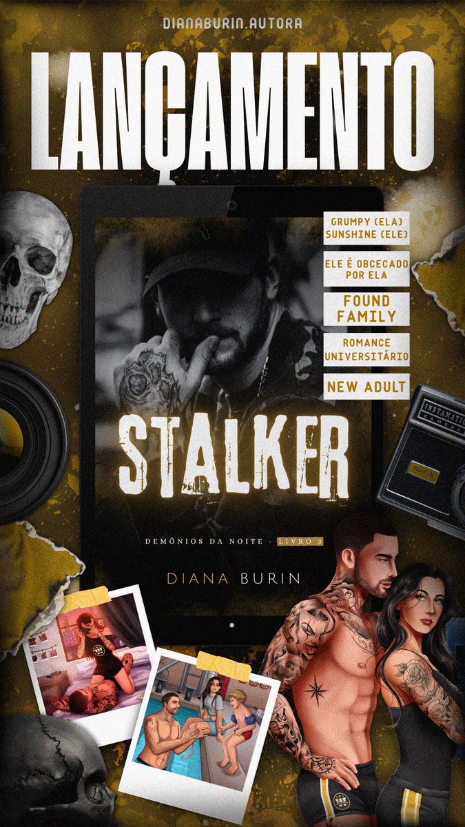 diana_autora's tweet photo. BAD BOY MAIS OBCECADO DA FACULDADE CHEGOU 🔥

📖: Stalker
🖋️: Diana Burin

📸 New adult
📸 Romance universitário
📸 Grumpy (ela) + Sunshine (ele)
📸 Found family
📸 Criança fofa 
📸 Ele é obcecado por ela 

✨ https://t.co/rYGiJVdeQW 
Disponível na Amazon e Kindle Unlimited 💛 https://t.co/zGoGHPGPUy