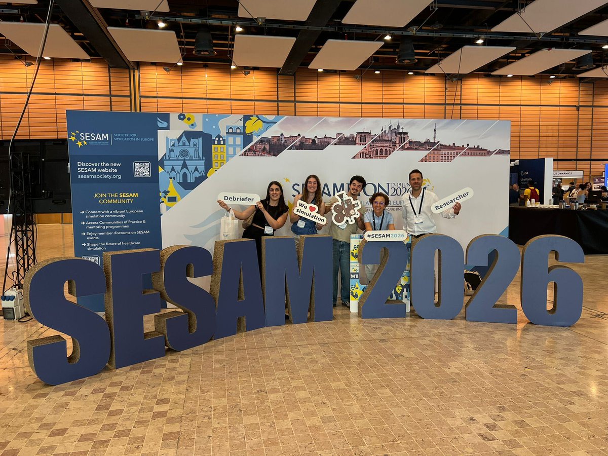 SimulacioVH's tweet photo. @MonicaRdgezCarb @SESAMSimulation 👥 The @vallhebron simulation team attended #SESAM2026 to share experiences, present projects and continue learning alongside professionals from around the world.

💡 Connecting, innovating and transforming healthcare education through simulation. https://t.co/uI5svSK5Jp