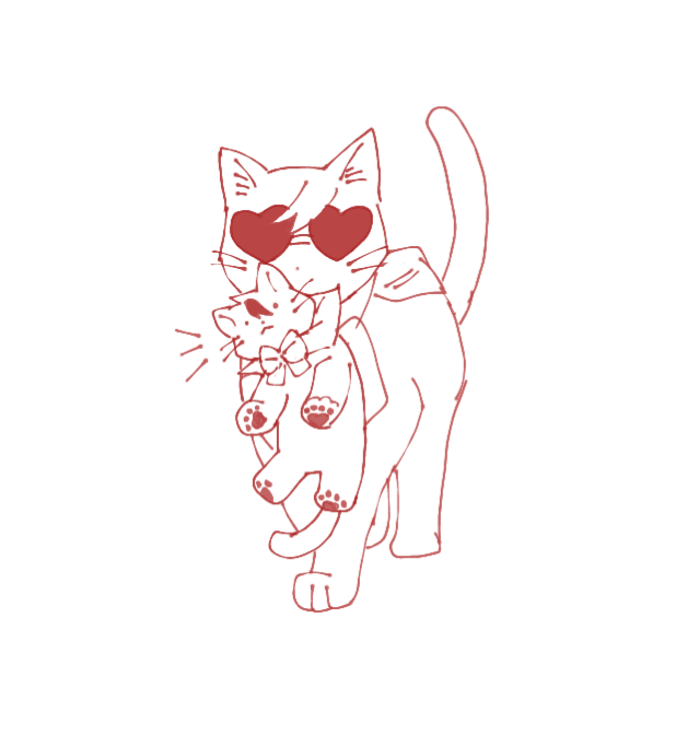 Stugichi's tweet photo. I had to draw a cat for no reason. https://t.co/8CPkk51p90
