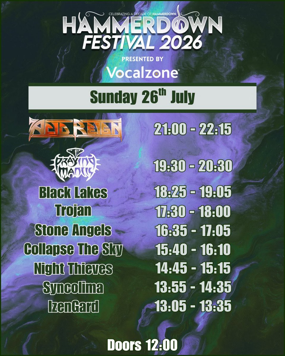 FMofficial's tweet photo. Here's all your stage times for ⚒️Hammerdown Festival ⚒️ coming up in July! See you @FactoryLiveUK in Worthing on Saturday 25 July, can't wait!
Day/weekend 🎟️ https://t.co/g5g5zgkgfJ
.
.
.
.
#FMlive #ontour #hammerdown #festival #summerfestival #worthing #livemusic https://t.co/g9G0bmgTni