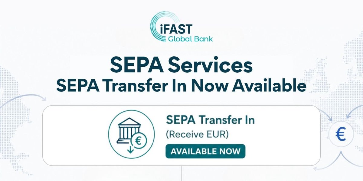 Eianunbits's tweet photo. 收到邮件了
iFAST 支持 SEPA 收款了
1️⃣ 零手续费接收欧洲 SEPA 市场的 EUR 付款。
2️⃣ 需要使用全新的 IBAN(直接在 App 内查看)。
3️⃣ 划重点:目前仅支持 SEPA 转入。SEPA 转出预计 7 月上线。在此之前,出金回欧洲仍需走 SWIFT(有损)或 EzRemit(GBP-EUR 跨币种)。
#Web3 #iFAST https://t.co/dvAA0jlIyJ