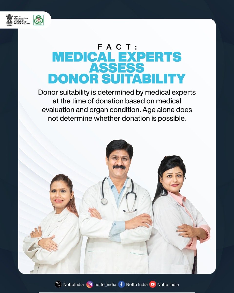 NottoIndia's tweet photo. Awareness begins with curiosity, grows through understanding, and leads to informed decisions.

Every fact we learn helps create a more informed and compassionate society. Take a moment to explore, understand, and be part of the conversation.

Swipe through and discover the facts that matter.

#DidYouKnow #OrganDonationAwareness #NOTTO