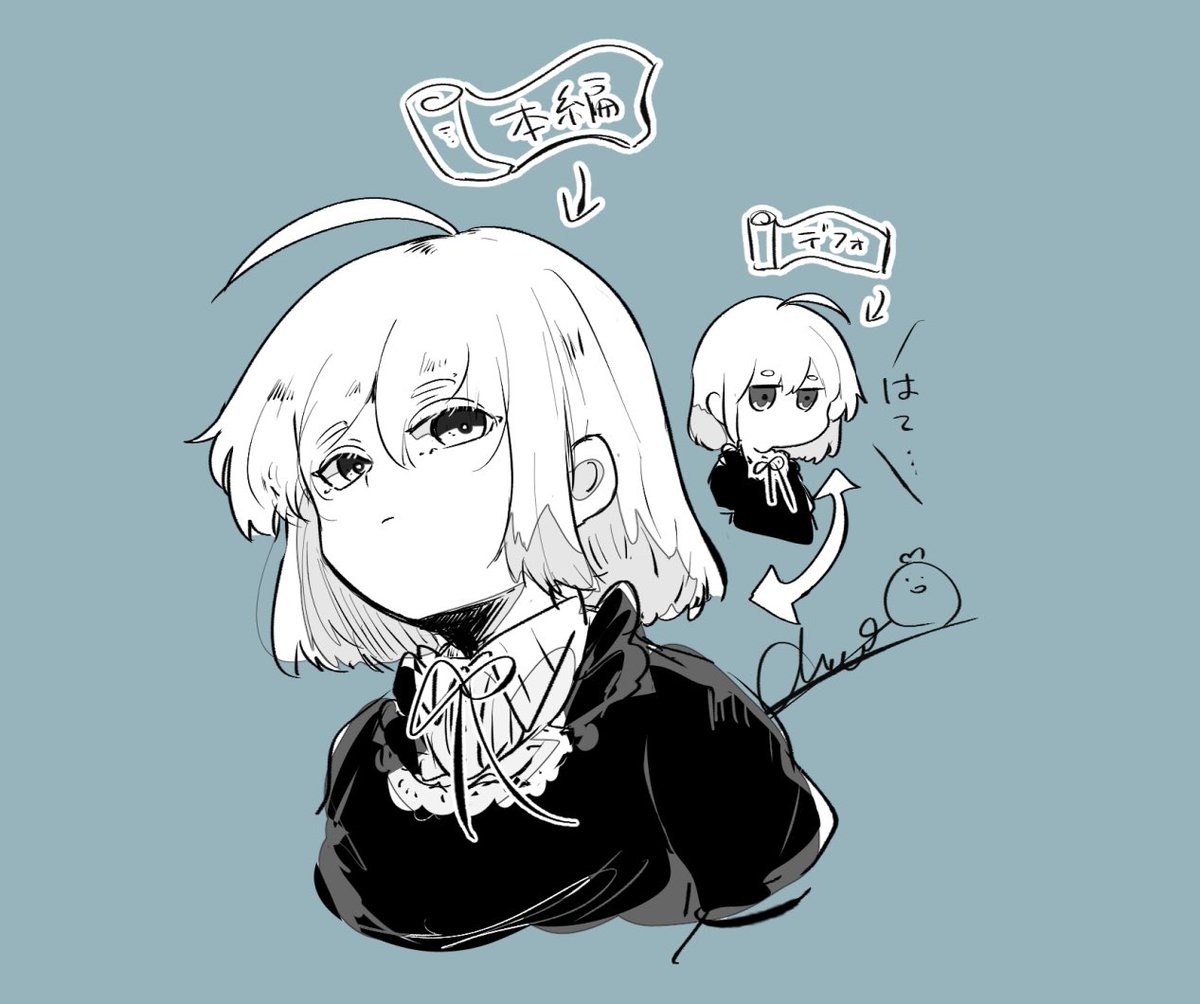 chick_most's tweet photo. これはだいぶ前にブルスカであげた、
「リトルマムは小話になると作画コスト削減されがち」という落書き https://t.co/fYF7mEdVFF