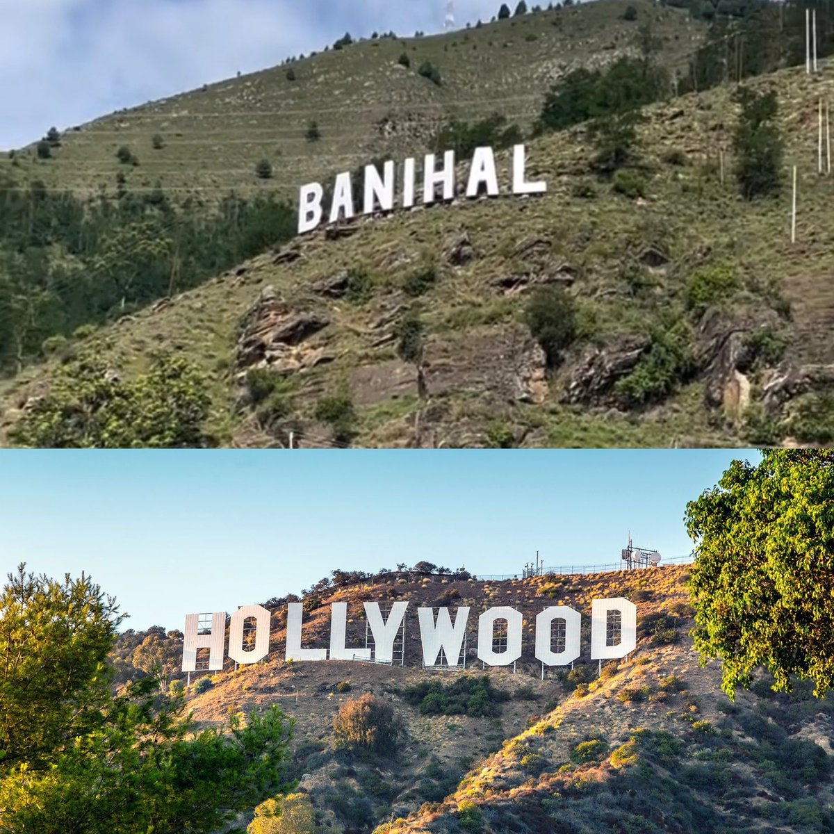 FaheemTak's tweet photo. Inspired by Hollywood, Banihal gets its own landmark!

Inspired by the world-famous Hollywood Sign in Los Angeles, the town of Banihal now boasts its own bold identity with the newly Constructed “BANIHAL” landmark.
@sajjadshaheen @Banihal https://t.co/8LD6cHswAC