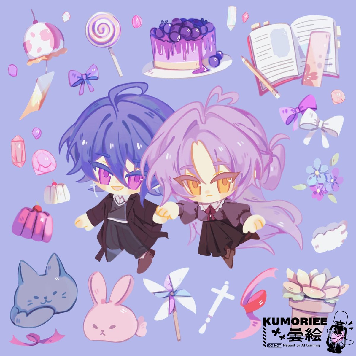eirikumoe's tweet photo. Chibeo commission 💜 https://t.co/hG8GaIkaAm