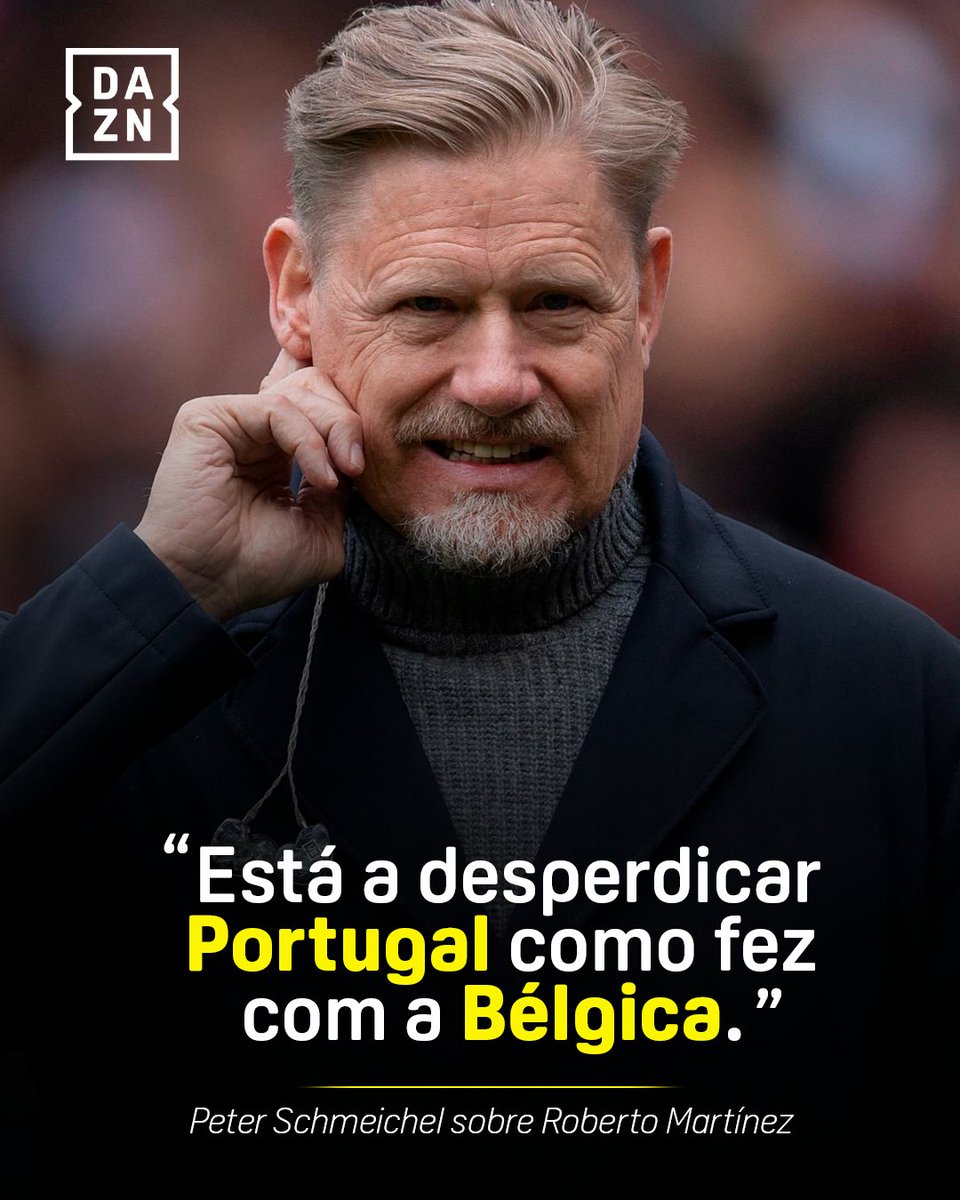 DAZNPortugal's tweet photo. Vamos com calma, Schmeichel. Isto ainda agora começou.

#DAZNFIFAWC https://t.co/7Z7MctUF1q