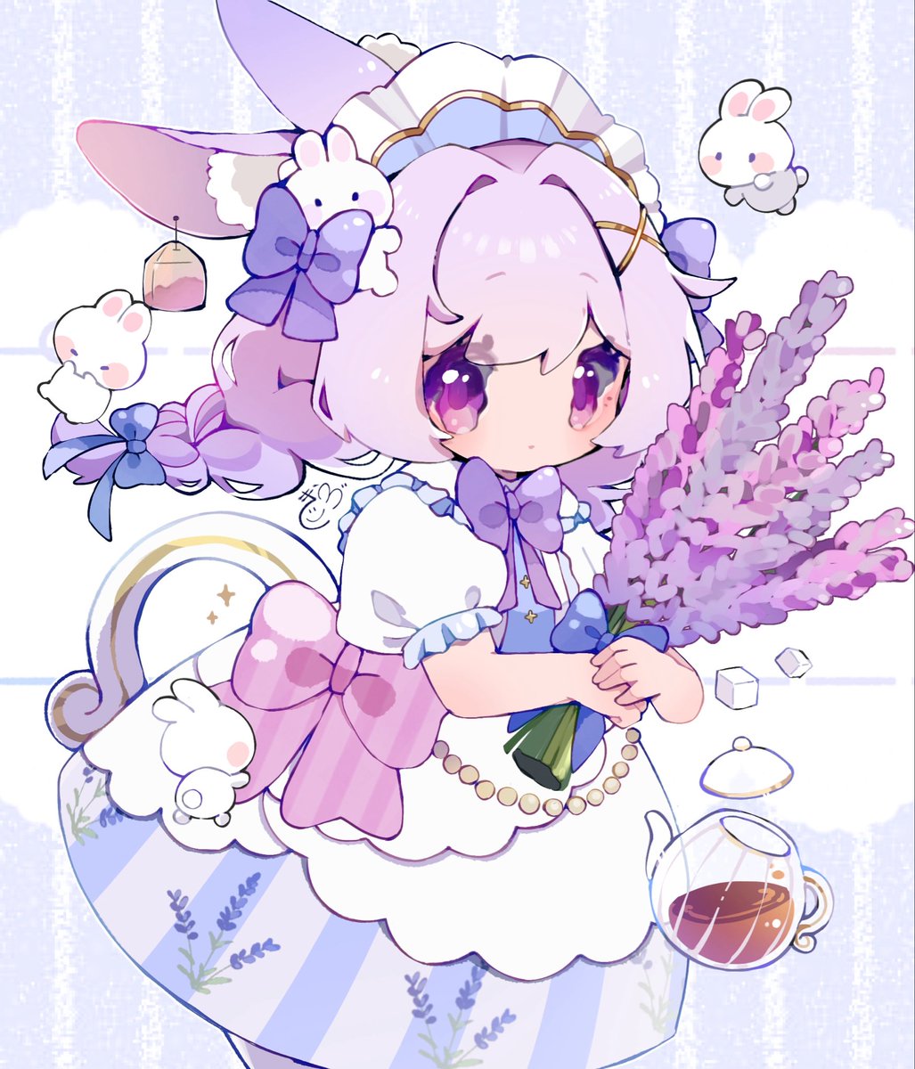 Uzuki_account's tweet photo. ラベンダーティーの女の子🪻☕️🐇
#oc #イラスト #絵描きさんと繋がりたい https://t.co/TUMoR6mIqE