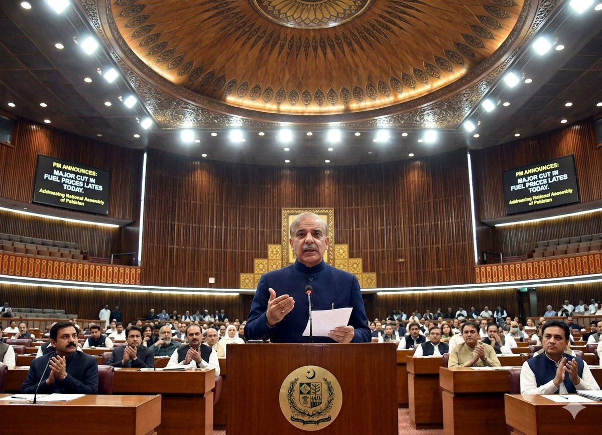 journoBaseer's tweet photo. Govt is going to provide a major relief on fuel prices today. As per reports, petrol price is likely to drop by Rs55+. https://t.co/g6bn4K3HHB