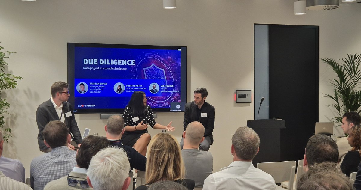 Sportradar's tweet photo. This week, Sportradar hosted experts for “Integrity in Action,” an event covering governance, athlete protection, &amp; anti-match fixing. 

As an official partner of @FIFA, providing AI-driven integrity services, we’re proud to support the organization throughout @FIFAWorldCup. https://t.co/UQo25uxNoC