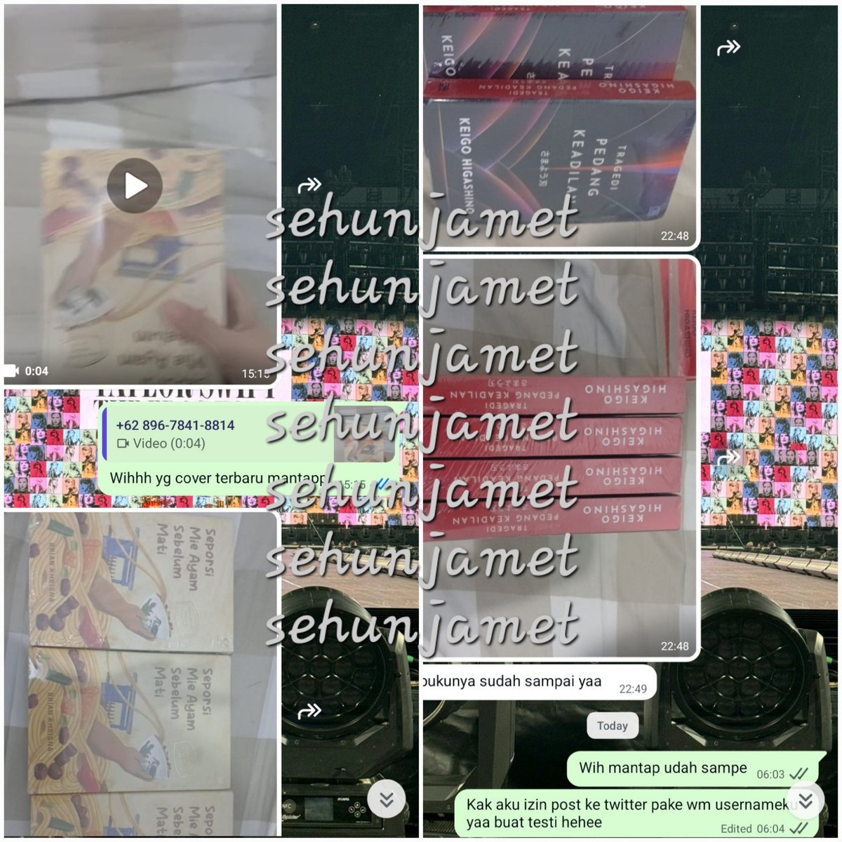 sehunjamet's tweet photo. TESTI JASTIP CO BUKU LAZADA 📢🛍📚
(BY SEHUNJAMET)

Buku-buku sudah sampai ke customer 🥰 kakaknya ngeborong nih uhuyy

Next open jastip pas tanggal 25/event 7.7 yaa, aku mau mulung koin dulu hehe
Untuk fee start 3-5k per bukunya yaa
Yang mau tanya lebih lanjut cus dm me!<33 https://t.co/z8m8FuarRp