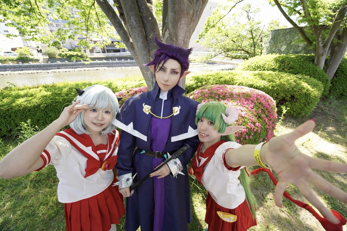 makoyo_co07's tweet photo. コスプレ*Cosplay
魔入りました！入間くん

''アブノーマルクラス''

カルエゴ▶︎KWOLさん @cos_kwol 
ケロリ▶︎れどさん @redo_remi123 
クララ▶︎もあ@makoyo_co07 

#マチアソビ

📸▶︎オオアサイナリさん@Inari_Ooasa https://t.co/b6FJYgv4D8
