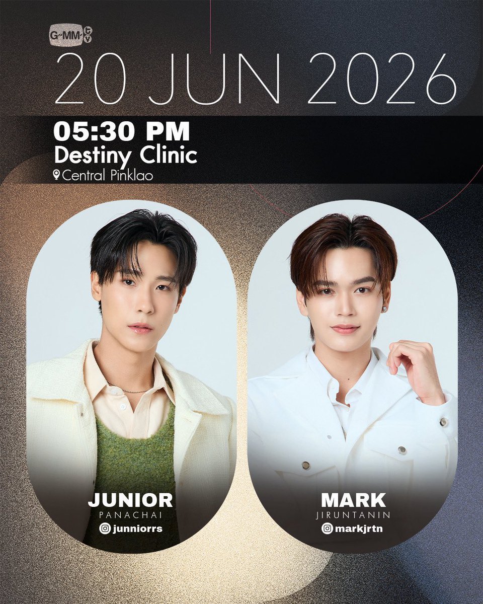 JuniorMarkMY's tweet photo. Don't forget guys tomorrow we're gonna see JuniorMark in Destiny Clinic🥰✨

#JuniorMark #Junniorrs #markjrtn https://t.co/tpggaV10Dy