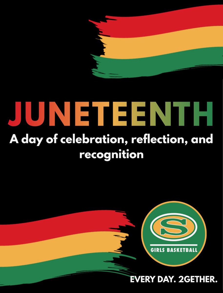 SummervilleGBB's tweet photo. Honoring freedom, unity, and progress.
Happy Juneteenth. 💚💛🏀

#GoBigGreen | #2GETHER | #VilleMentality https://t.co/oLcxt6BQcA