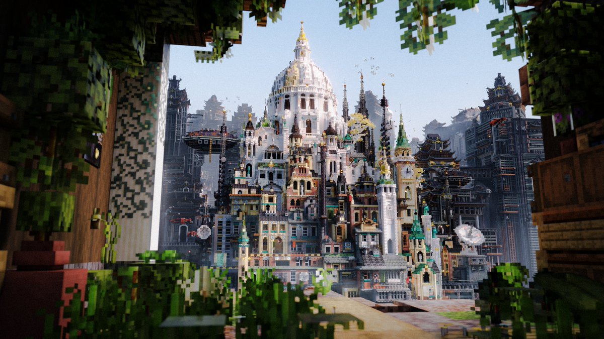 china_parlos's tweet photo. rendered by me , built by @LoneWolin and godhatesme
#minecraft建築コミュ #minecraftbuild #Minecraft https://t.co/uPQjs4QbbD