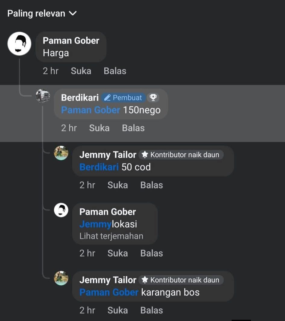trunkszoldyck's tweet photo. Akhirnya Buyer x Buyer COD di  Karangan. 
Meanwhile Sellernya  ngopi di rumah 🗿 https://t.co/BALcfNnluT