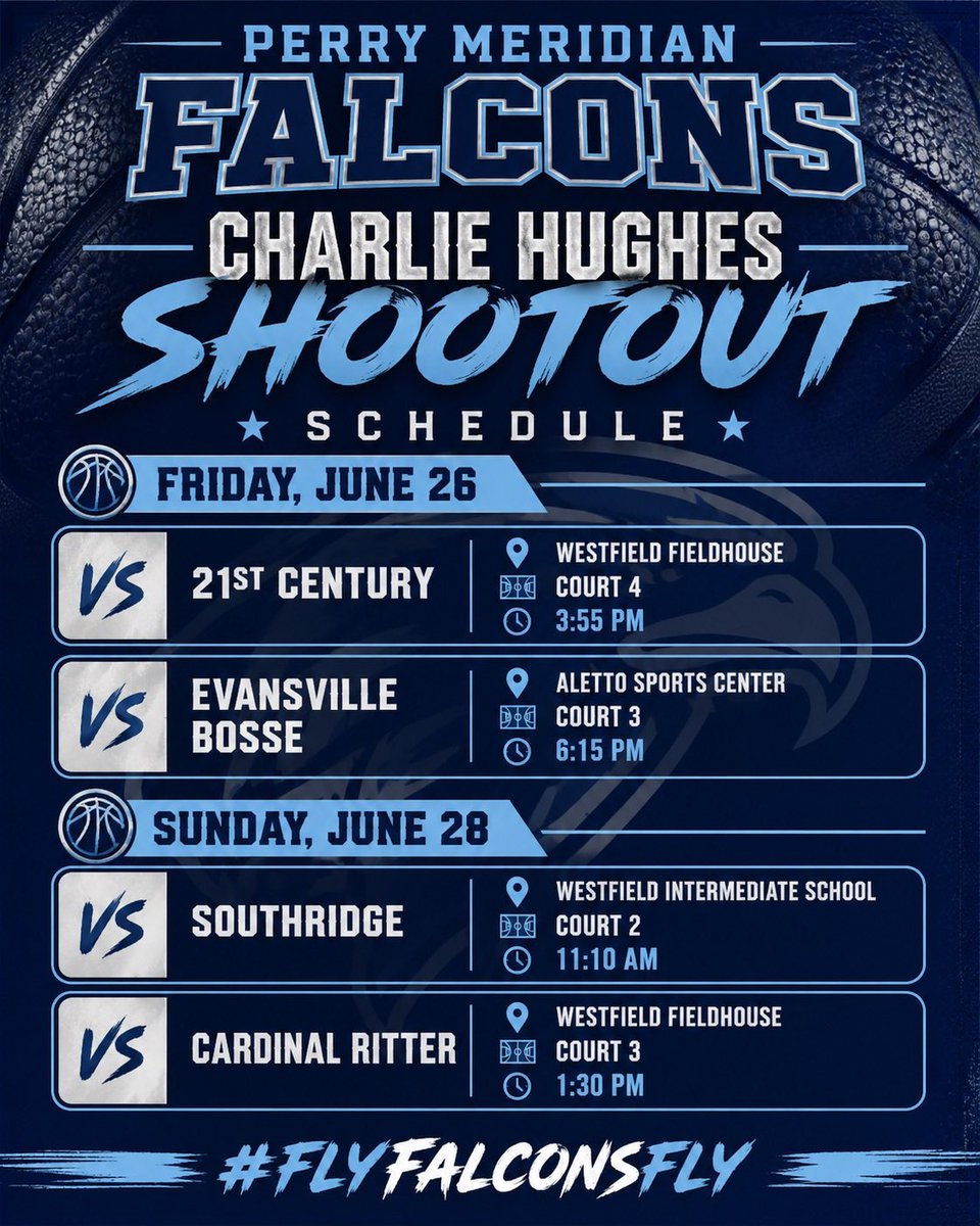 PMFalconsHoops's tweet photo. Looking forward to a challenging Charlie Hughes schedule. Excited to finish June with this group. We have had a great month! https://t.co/KSYKGXGKui