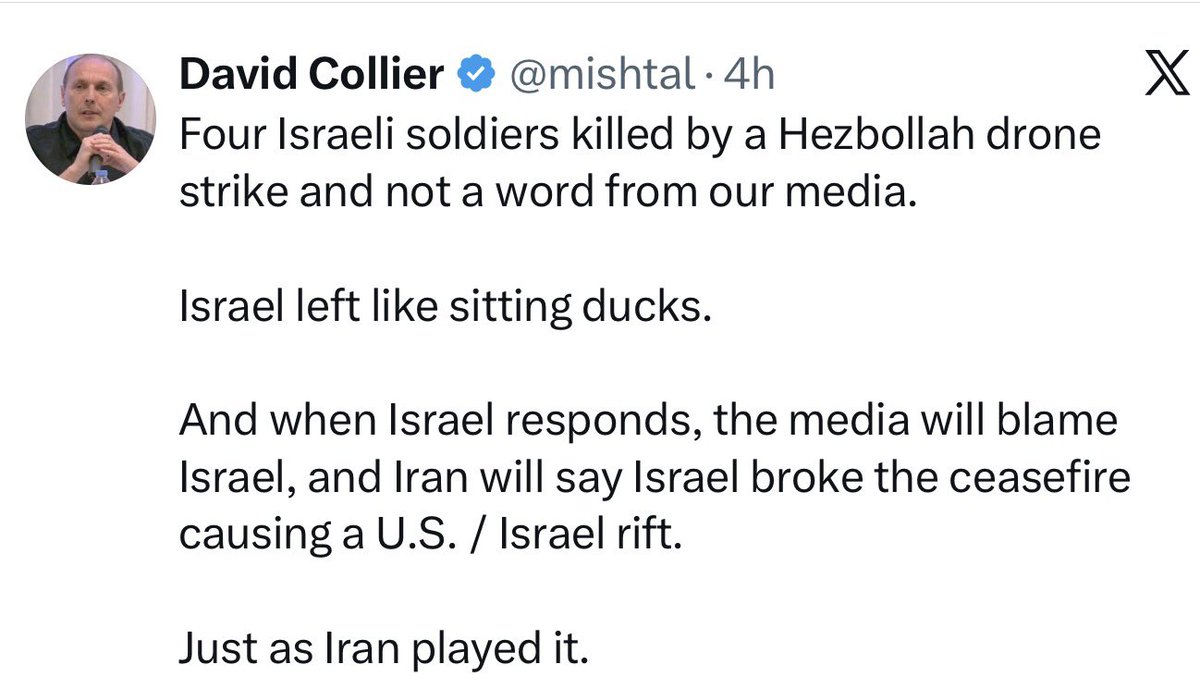 SweeneySteve's tweet photo. What David fails to mention here is where the I$raeli soldiers were killed. Just for clarity they were in Lebanese sovereign territory as an invading/occupying force 

Lebanon has the right to defend itself, enshrined in international law. 

But David seems to think that I$rael should have the right to carry out killings and massacres with impunity and complains when its soldiers face resistance.

You couldn’t make it up.