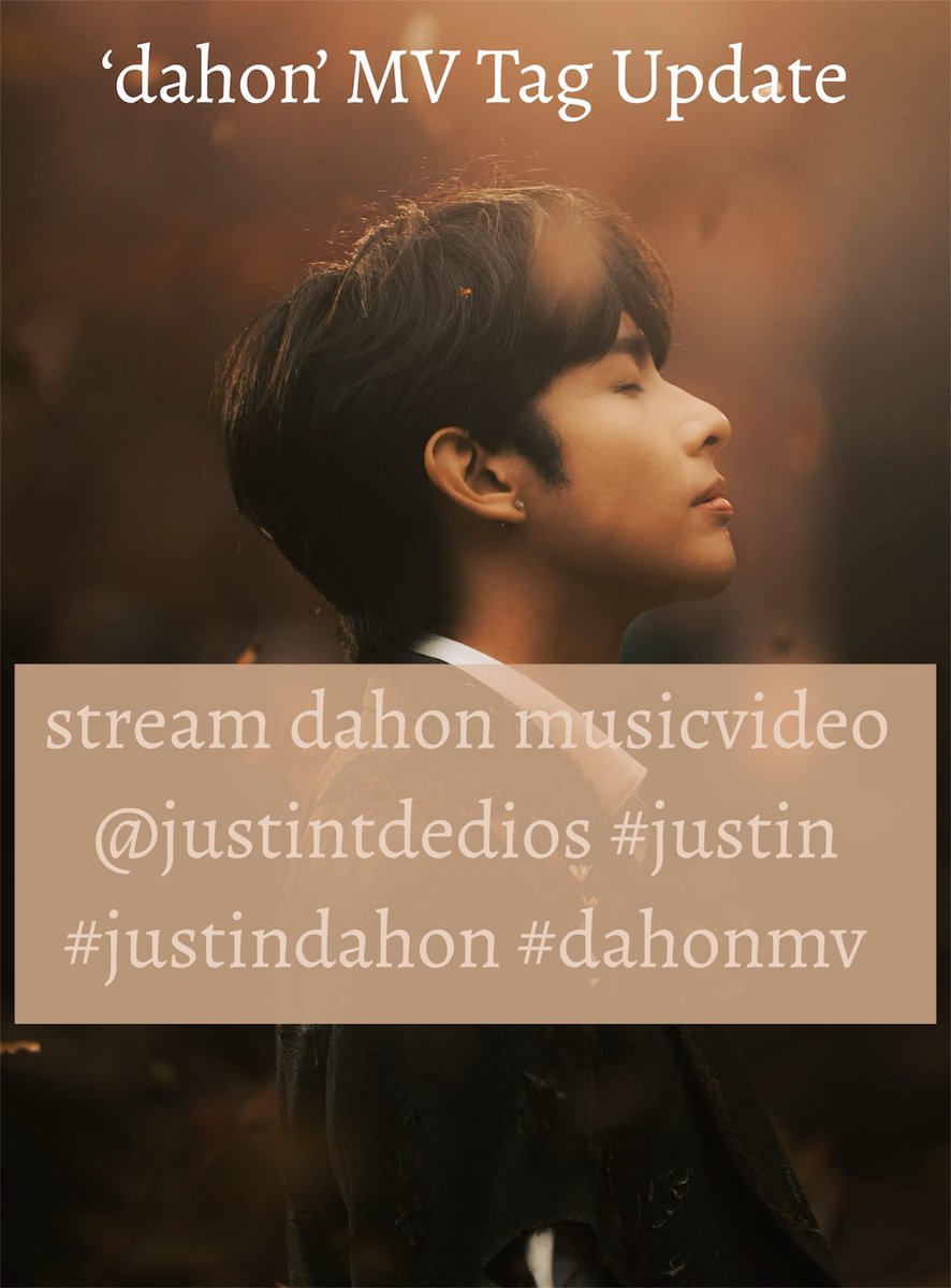 draftsforjah's tweet photo. Drop tags po tayo for ‘dahon’ music video 🍂

stream dahon musicvideo
@justintdedios #justin
#justindahon #dahonmv https://t.co/DBeYNfplQc