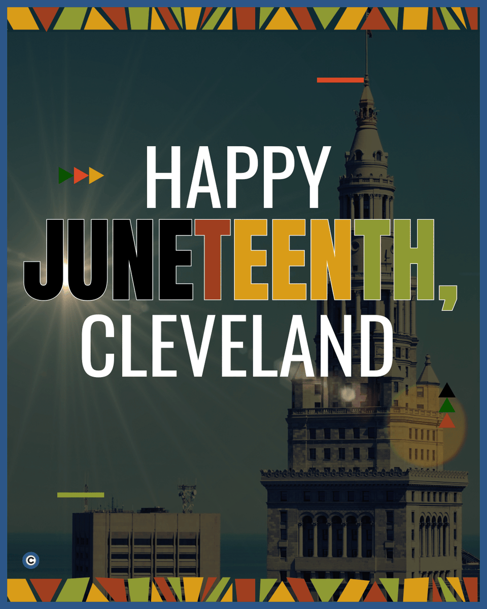 clevelanddotcom's tweet photo. Juneteenth marks June 19, 1865, when enslaved people in Galveston, TX were finally informed of their freedom after the end of the Civil War and the Emancipation Proclamation. It is a day to honor Black history, celebrate freedom, and reflect on the continued pursuit of equality. https://t.co/b4I38PAqys