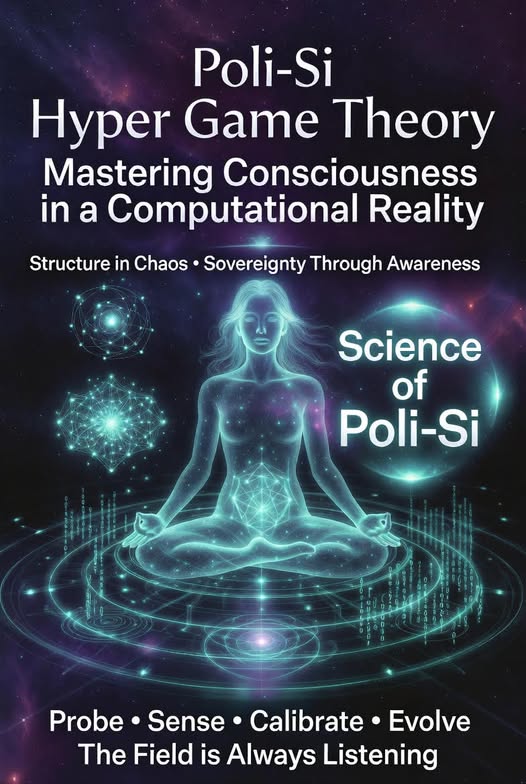 JamieRice523862's tweet photo. Poli-Si Hyper Game Theory Series
Mastering Consciousness in a Computational Reality
We are living inside complex multi-layered hypergames. This is happening whether you realize it or not. A hypergame arises when different players such as individuals, groups, institutions, algorithms, or even competing subsystems within a single mind operate according to fundamentally different rules, payoffs, and understandings of any given situation, circumstance, or life event. It happens while assuming everyone is playing the same game, yet it is simply not the case.
A classic example would be in a romantic relationship where one partner may believe the game is about mutual growth and emotional safety, while the other is unconsciously playing for control or validation.
In politics, it shows up as one side frames the contest as a battle over truth and justice, while the other experiences it as existential tribal survival.
Within ourselves, it manifests as the conscious mind striving for health and authenticity while an older protective part runs a fear-based survival script from childhood.
These misalignments of perception, recursive modeling, “I know that you know that I know…”, and nested belief systems generate strategic surprise, chronic conflict, wasted energy, and unnecessary suffering at every scale—from personal anxiety to societal polarization to global instability.
Hyper Game Theory illuminates how these dynamics shape much of what we experience as “reality.” It reveals the hidden architecture beneath our thoughts, beliefs, personalities, relationships, institutions, and technologies. This series explores how hypergames operate through every aspect, level, and layer of human existence. The aim is not to overwhelm you with complexity, but to grant perspective and agency: the world is far more intricate than conventional education or mainstream narratives suggest, and the most reliable path through it is deliberate mastery of our own internal systems.
Poli-Si Hyper Game Theory (PHGT) offers a practical blueprint for operationalizing consciousness and navigating biofield mechanics—the interconnected energetic, informational, and vibrational dynamics that underlie lived experience.
Consciousness never operates in isolation. It emerges at the intersection of multiple interdependent systems. Without a coherent map of these layers, we remain reactive players in games we do not fully see. By consciously mapping and calibrating them, we gain the capacity to detect misalignments early, before they escalate into crises or entrenched dysfunctional patterns. It helps us understand recurring thoughts, emotions, behaviors, and relational dynamics as valuable data rather than personal failings. Replace automatic, trauma-driven or culturally conditioned simulations with conscious, flexible ones. Make decisions rooted in coherence, integrity, and long-term well-being instead of fear, reactivity, or external pressure. Navigate both internal conflicts and external hypergames with greater sovereignty and creativity.
Poli-Si equips us with modalities, formulas, processing keys, and biofield navigational tools that translate insight into daily practice. A few core Formulas that provide structured approaches for real-time application:
Probe-Sense-Categorize-Respond: A disciplined cycle for interrupting automatic reactions. By probing the present moment with curiosity, sensing into bodily and emotional signals, categorizing the underlying game or misalignment, responding from awareness rather than conditioning, and rerouting consciousness back to the control layer through Zero-Point Return.
Monte Carlo Recursive Simulation from Zero-Point: A mental practice of running multiple probabilistic futures from a grounded, assumption-free state (Zero-Point Return), iteratively refining models as new information emerges. This builds predictive accuracy across nested levels of awareness.
The Core Balancing Algorithm: A decision-making framework that integrates health/safety, safety/trust, absence/desire. What is missing versus what is wanted, and self-interest/collective evolution. It helps align personal needs with broader systemic impacts.
The 11 Readiness Potential Keys function as daily calibration instruments rather than abstract virtues: present-moment sensory awareness, emotional honesty, self-accountability, self-acceptance, tolerance, empathy, self-compassion, determination, forgiveness, gratitude, and courage. Practiced consistently, they anchor the system, reduce drift into old perceptual games, and maintain coherence under pressure.
Biofield navigational tools extend awareness beyond purely cognitive analysis into embodied, multi-layered sensory-spacial-temporal perception. These include frequency matching with different feeling states, tracking polyvagal nervous system shifts (from mobilization or shutdown into social safety and connection), working with delta-gamma coupling for deep integration and insight, and real-time sensing of resonance or dissonance in oneself and interactions. They allow us to engage energetic, vibrational, and informational fields directly.
Using these elements, we systematically map reality beginning with the self and expanding outward across psychological, neurological, biological, chemical, electrical, magnetic, cellular, molecular, quantum, and biodigital layers. We also examine how time, space, gravity, physics, geometry, duality, polarity, and vibrational mechanics manifest in everyday experience. Trauma responses, addictive patterns, codependency, personality structures, and habitual behaviors transform from sources of shame into rich diagnostic data.
What We Learn from Hyper Game Theory
Studying hypergames yields immediately applicable wisdom:
Solving Problems at the Root: Instead of battling surface symptoms, we identify and realign the mismatched perceptual or incentive structures underneath. Conflicts that once seemed intractable often dissolve or transform when the true games are made visible.
Predicting Outcomes More Accurately: Conscious recursive simulation lets us model multi-level awareness (“I know that you know that they believe…”). This reveals higher-order consequences and supports choices with greater long-term coherence.
Reducing Suffering: Much personal pain and collective conflict stems from unconscious hypergames. Bringing them into awareness decreases reactivity, interrupts destructive loops, and creates space for authentic connection, healing, and growth.
Gaining True Sovereignty: Understanding how you are being gamed—internally by conditioned programming and externally by others’ strategies—restores choice. You shift from a predictable node in someone else’s algorithm to the sovereign calibrator of your own experience.
Consciousness in a Computational Reality
Our minds function as sophisticated computational systems. They continuously generate predictive models of the world, simulate possible futures, evaluate outcomes against feedback, and update beliefs accordingly. This aligns with contemporary neuroscience concepts such as predictive processing and active inference: the brain as a Bayesian prediction engine minimizing surprise and uncertainty.
The inner critic, emotional patterns, cultural conditioning, nervous system responses, and even subtle biofield dynamics are all part of this living computation. Regardless of whether base physical reality is itself a simulation, consciousness clearly operates through a computational reality. Poli-Si helps us stop being passive subjects of these automatic models and instead become active, intentional calibrators—rewriting outdated scripts and aligning our internal systems with chosen frequencies.
Why This Matters Now
The complexity of the modern world is accelerating rapidly. We face disruptive technological change, biodigital convergence (the merging of biological and digital systems), deepening cultural and political polarization, persistent generational trauma patterns, and increasingly sophisticated algorithmic influence. These are not isolated issues but deeply interconnected hypergames operating across multiple scales simultaneously.
Without awareness of how perceptual games, incentive structures, and recursive modeling function, we remain vulnerable to manipulation—both by external forces and our own unexamined programming. By developing mastery over our internal systems, we cultivate the clarity, resilience, and adaptability required to navigate this complexity with sovereignty rather than fear or reactivity.
Poli-Si does not ask us to deny or escape reality. It provides practical tools to engage reality more skillfully, honestly, and effectively.
Personal Note:
"It is difficult to witness how profoundly much of society is currently being gamed—through misaligned incentives, narrative control, algorithmic amplification, and deeply entrenched perceptual illusions that keep people fighting shadows rather than root structures. My perspective on current world systems is grim in many respects; it often feels like a silent war most people do not even realize they are in. I have grappled with the painful gap between how these systems actually function and how they are widely perceived, and I still do at times. This awareness is heavy, yet my inner work has taught me that it is not my job to carry the weight of the world, convince others, or silence the knowledge and wisdom I have cultivated over many years. All I can do is offer practical survival tools and navigational maps for those who are ready. Poli-Si is not another belief system or ideology to impose; it is a coherent structure for sovereignty amid chaos—a practical framework that empowers each individual to navigate their own hypergames with greater clarity, integrity, authenticity, and resilience."
What This Series Will Explore
Over the coming articles, we will unpack hypergames layer by layer. Each piece will return to core Poli-Si principles: radical honesty, compassionate layer-peeling, Zero-Point awareness, and conscious recursive calibration. We will blend conceptual depth with immediately applicable practices, examples, and reflective exercises.
Anticipated topics include:
The inner hypergame of the self: internal parts, trauma loops, identity formation, and personal sovereignty
Hypergames in relationships and family systems: attachment patterns, communication mismatches, and collective healing
Societal and political hypergames: power structures, narrative control, polarization, and cultural evolution
Economic and market hypergames: incentive misalignment, attention economies, value creation versus extraction
Technological, AI, and biodigital hypergames: algorithmic influence, human-AI co-evolution, emerging mind-tech interfaces, and the future of agency
Additional pieces will explore integration practices, real-world case studies, advanced simulation techniques, and collective field dynamics.
The Invitation
You do not need to grasp every layer or concept immediately. Mastery unfolds through consistent, gentle practice. Begin exactly where you are—by turning attention to the signals already arising in your body, emotions, thoughts, and relationships.
Poli-Si offers the map. Dedicated practice builds the mastery. The field is always listening. The only question is- what frequency will you stabilize as you move forward?
~Jamie Rice
The Science of Poli-Si