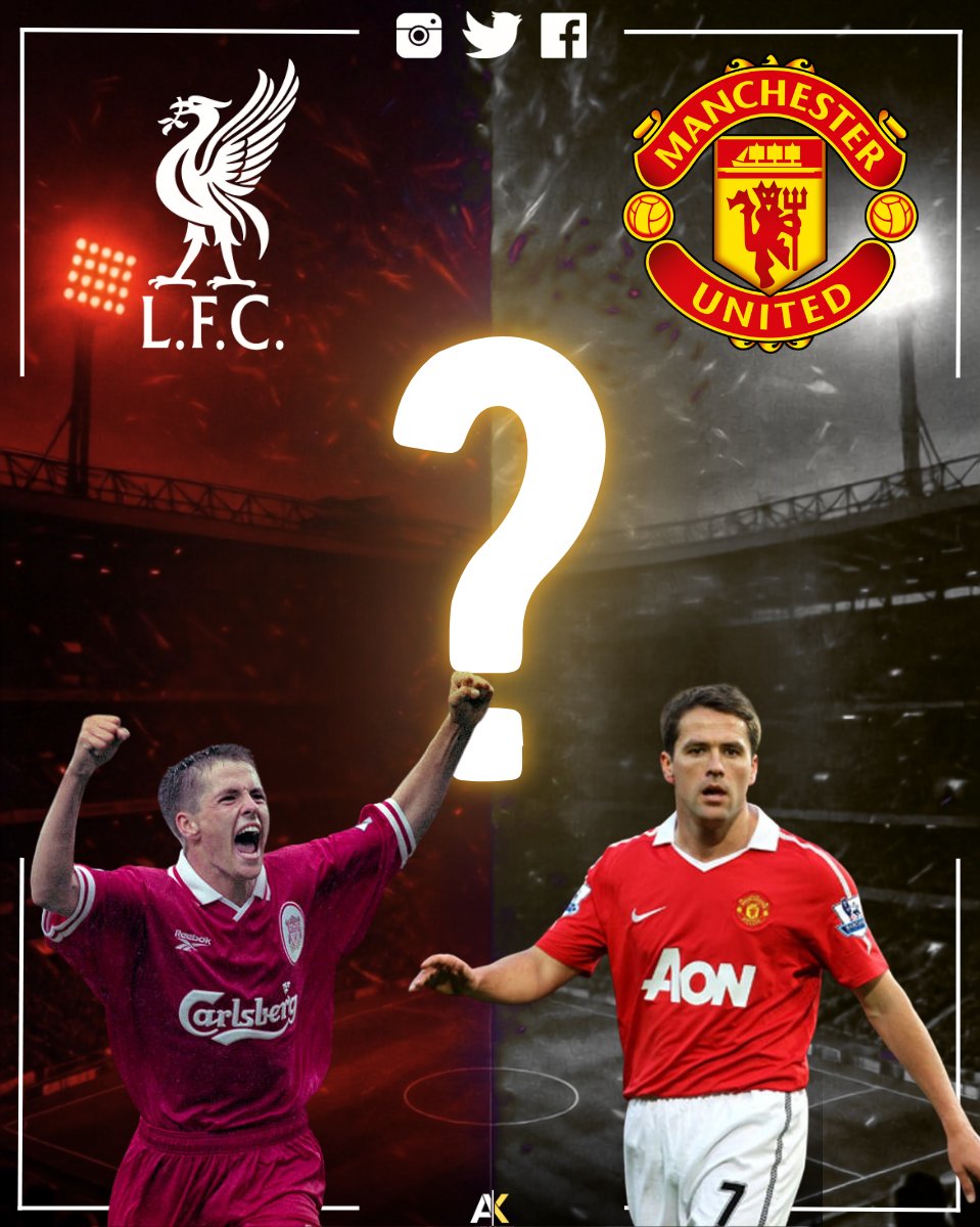 AnfieIdExpress's tweet photo. ❓| Apart from Michael Owen, name any other player that played for both Liverpool and Manchester United. 👀 https://t.co/QmoGjCqLdz