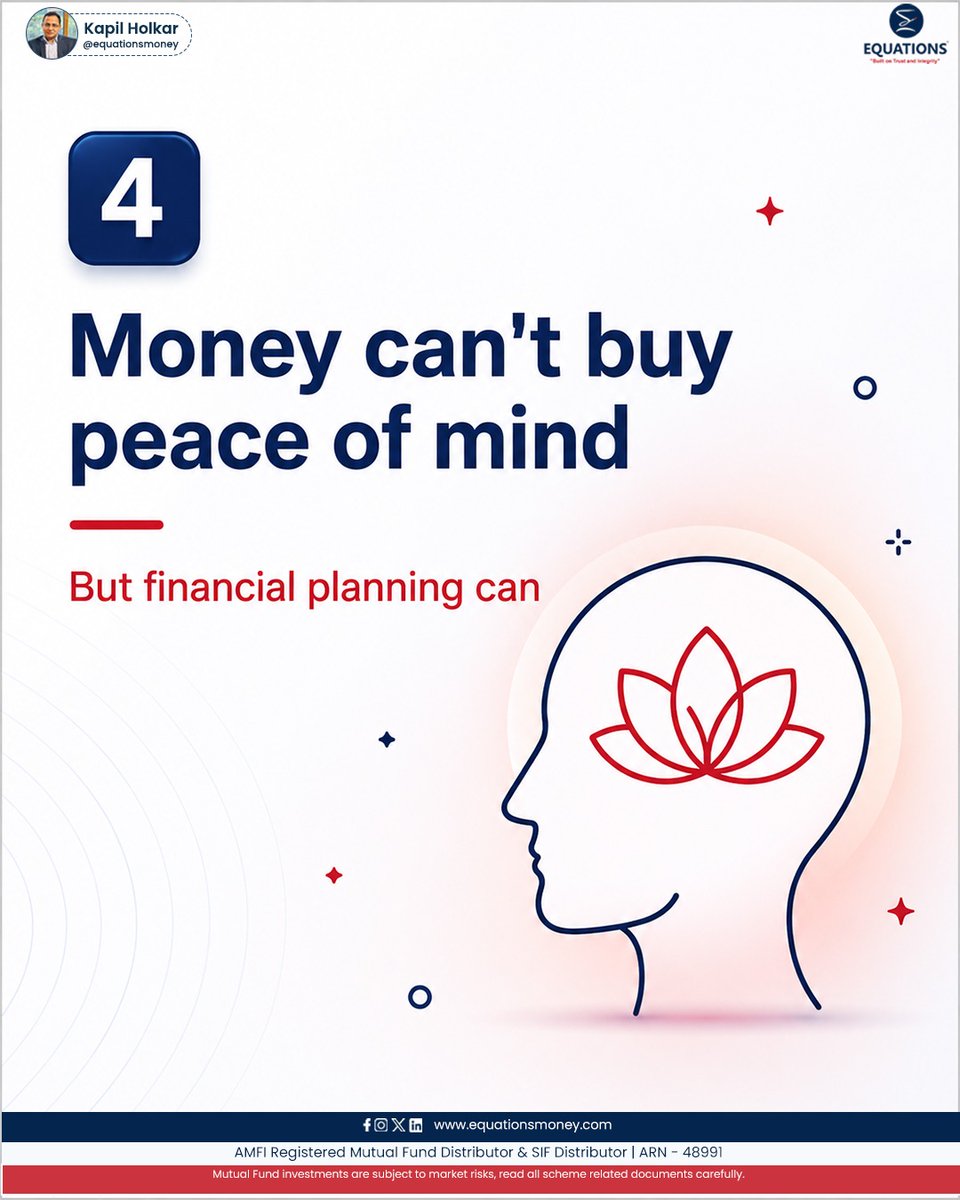 EquationsMoney's tweet photo. "Money can't buy happiness." But that’s not the full story💡

Swipe through to see what wealth really means.
 
Connect with us to get started:

📞 : +91 99931 50077
🌐 : https://t.co/yCGWRorsJQ
📧 : @equationsmoney
#EquationsMoney #FinancialPlanning #FinancialFreedom #investment https://t.co/EftspXFplH