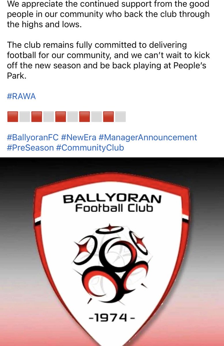 ballyoranfc's tweet photo. 🚨 Club Announcement 🚨 https://t.co/jDpaBH9E33