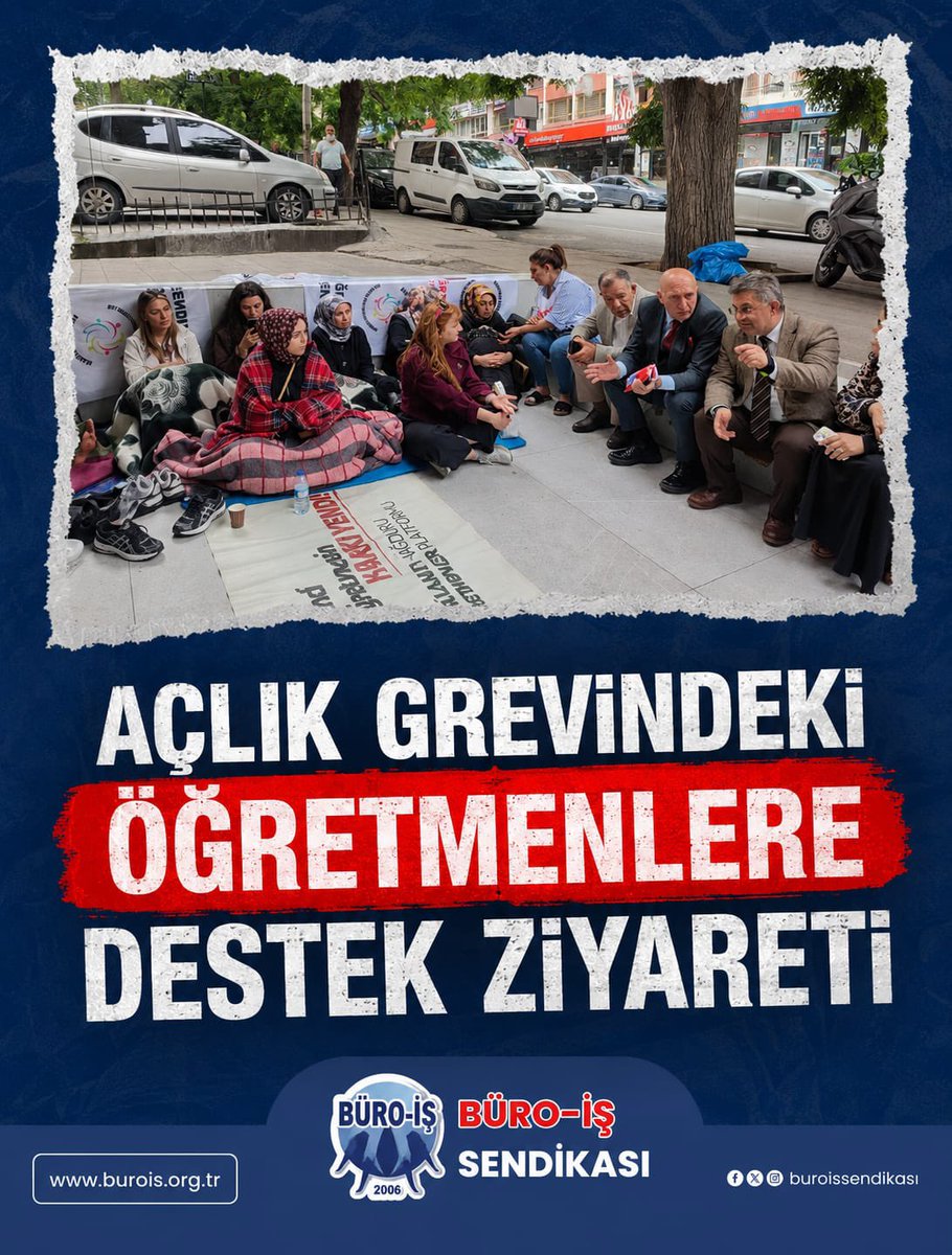 buroissendikasi's tweet photo. AÇLIK GREVİNDEKİ ÖĞRETMENLERİMİZE DESTEK VERDİK.
Büro-İş Sendikası olarak;  açlık grevinde olan Mülakat Mağduru ve Özel Sektör çalışanı öğretmenlerimizi ziyaret ederek insanca yaşam ve çalışma koşullarına ilişkin taleplerine destek verdik.  Sürecin takipçisi olduğumuzu ve öğretmenlerimizin haklı mücadelelerinde her zaman yanında yer aldığımızı beyan ediyoruz.

#özelsektöröğretmenleri #mülakat #öğretmen