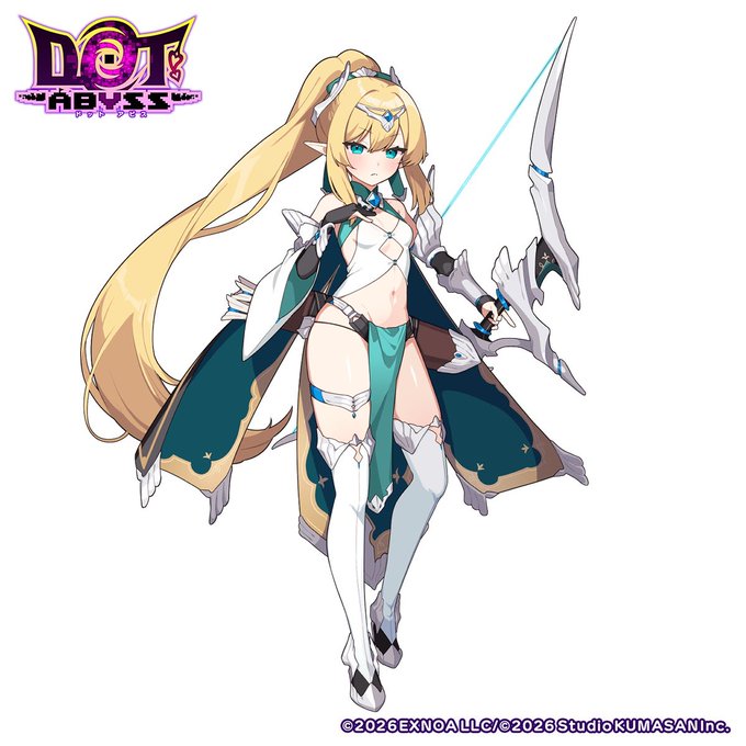 DMMGAMES くまさんブラック 『ドットアビス』にて、 「エルミア」を担当させて頂きました #ドットアビス