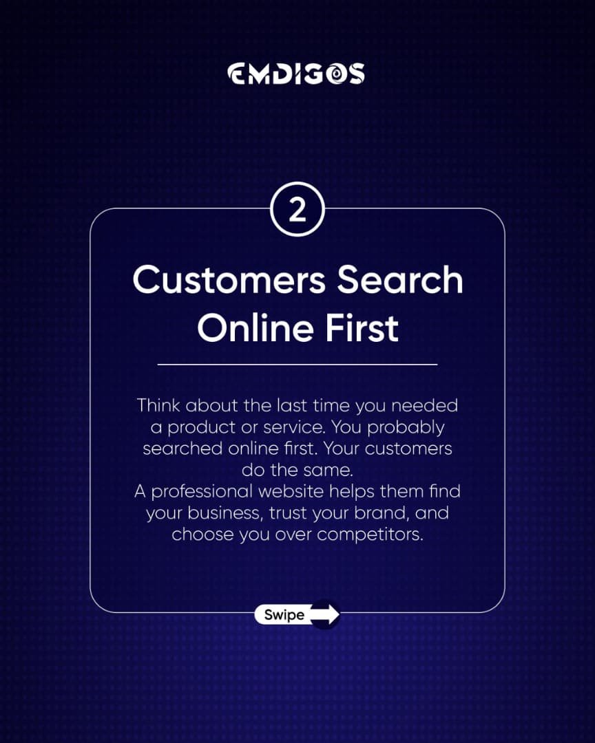 emdigos_'s tweet photo. Your business deserves a home online
#WebDesign #BusinessWebsite #OnlinePresence #DigitalMarketing https://t.co/HqwrxHec7n
