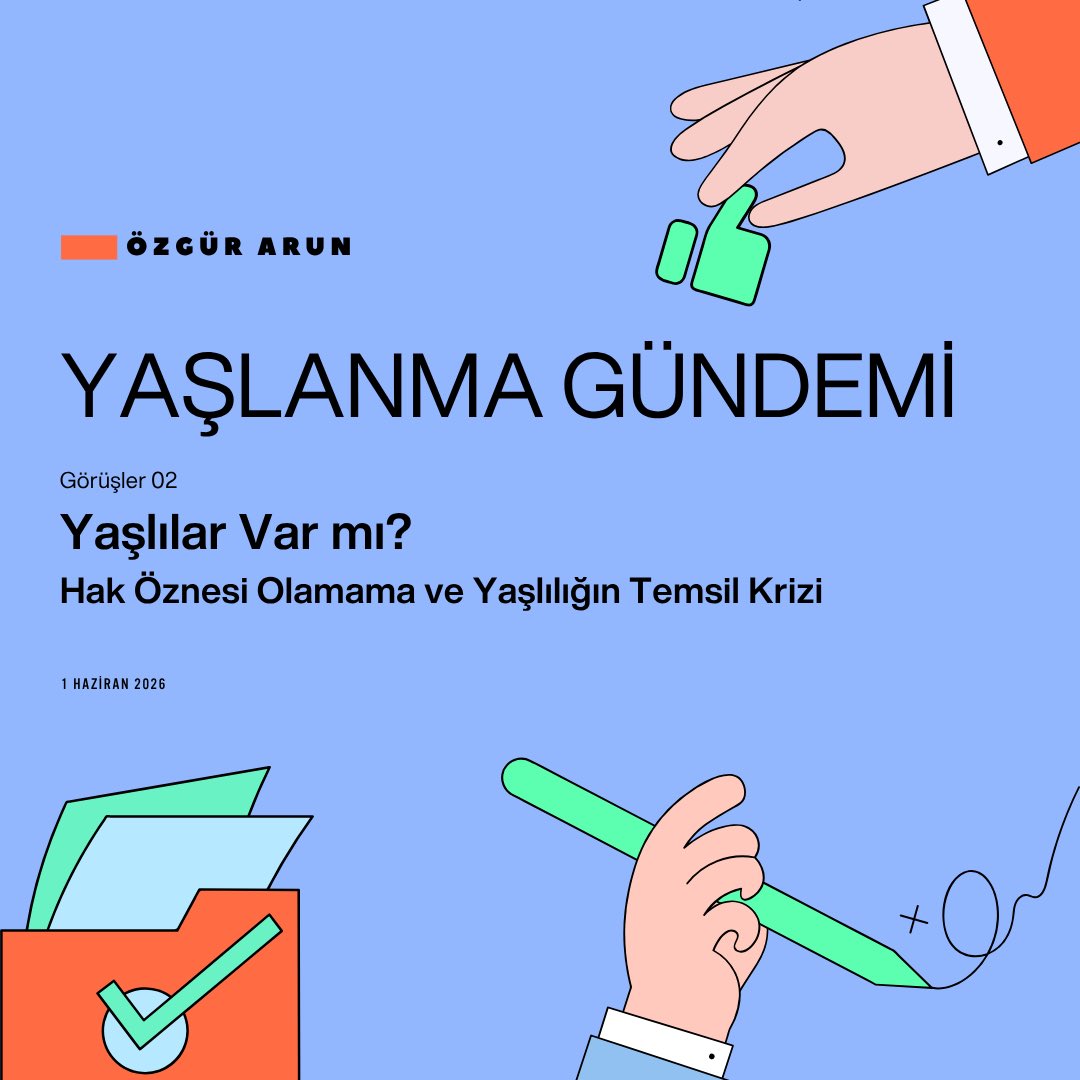 OzgurArun's tweet photo. Yaşlanma Gündemi’nde şimdiye kadar üç sorunun izini sürdüm:

📌Bakım alanı nasıl düzenleniyor?

📌Toplumsal yaşlanma neden kriz olarak pazarlanıyor?

📌Yaşlılar istatistiklerde görünürken, neden hak öznesi olarak yoklar?

Özgürce okumak için👇🏽

https://t.co/ki07g79sRw https://t.co/5nbRIrsPNd