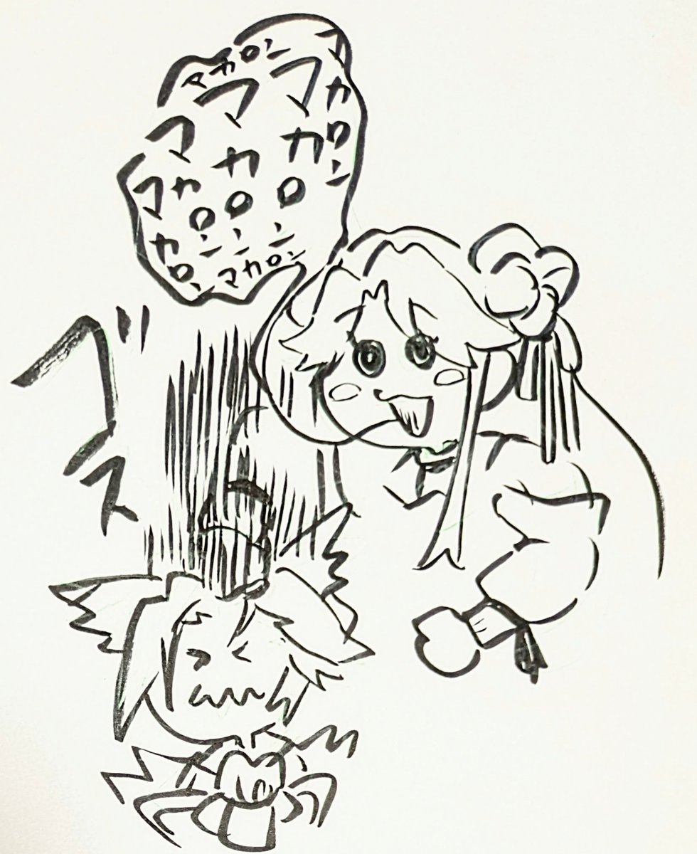 去年の今頃描いてたマカロンへの執着をパワーにしてカリストとタイマンを張るかがりパイセン 