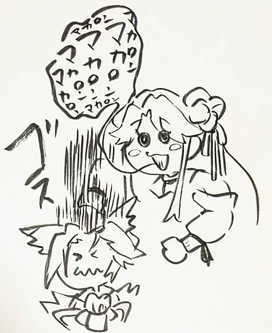 去年の今頃描いてたマカロンへの執着をパワーにしてカリストとタイマンを張るかがりパイセン 