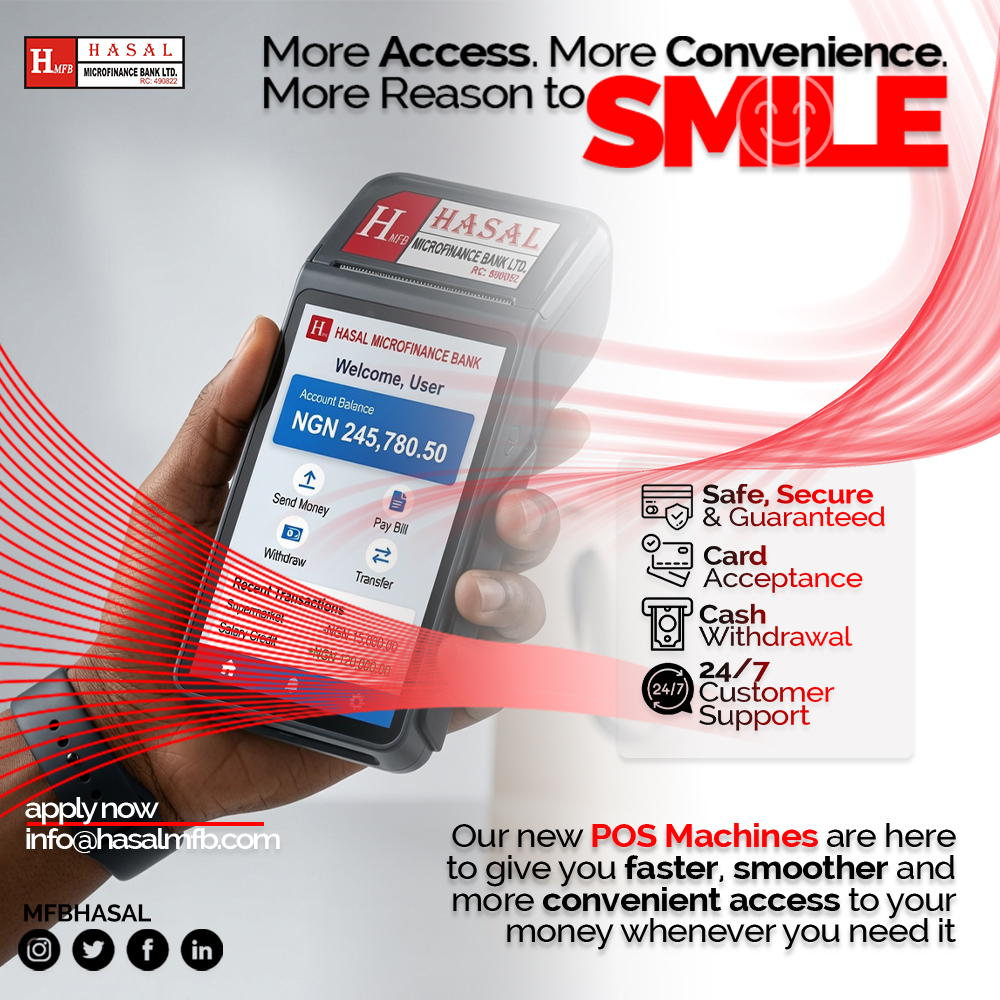 MfbHASAL's tweet photo. Accept payments with confidence.

Our POS terminals are designed to keep your business moving with secure transactions, fast processing and reliable service. Whether you're receiving payments, making transfers, or serving customers, we've got you covered. https://t.co/tnsRtG0y7r